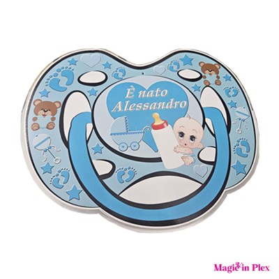 Fiocco Nascita Personalizzato 30cm | Plex/Legno | Stampa UV