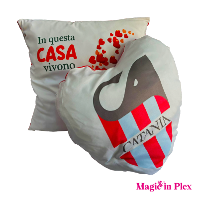 Cuscino Personalizzato Quadrato o Cuore | Stampa Sublimatica